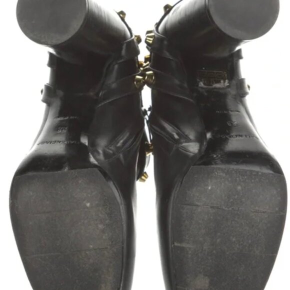 Balenciaga leather moto boots 38